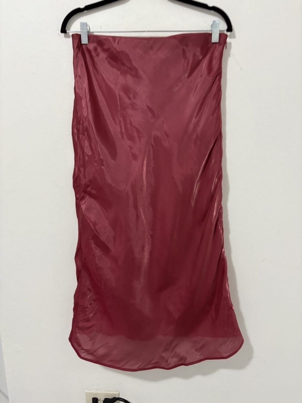 Anthropologie Sheer Midi Skirt Size M Satin Chiffon Layered Boho Romantic - Picture 5 of 6
